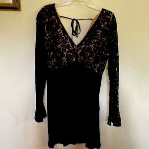 Black sexy mini dress